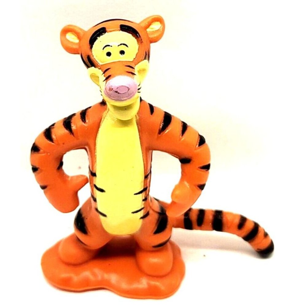 DISNEY Winnie The Pooh BOUNCING TIGGER 3" PVC Collectible Figure Toy Cake Topper